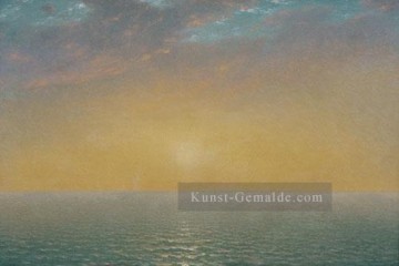  Sonne Kunst - Sonnenuntergang auf dem Meer Luminism Seestück John Frederick Kensett